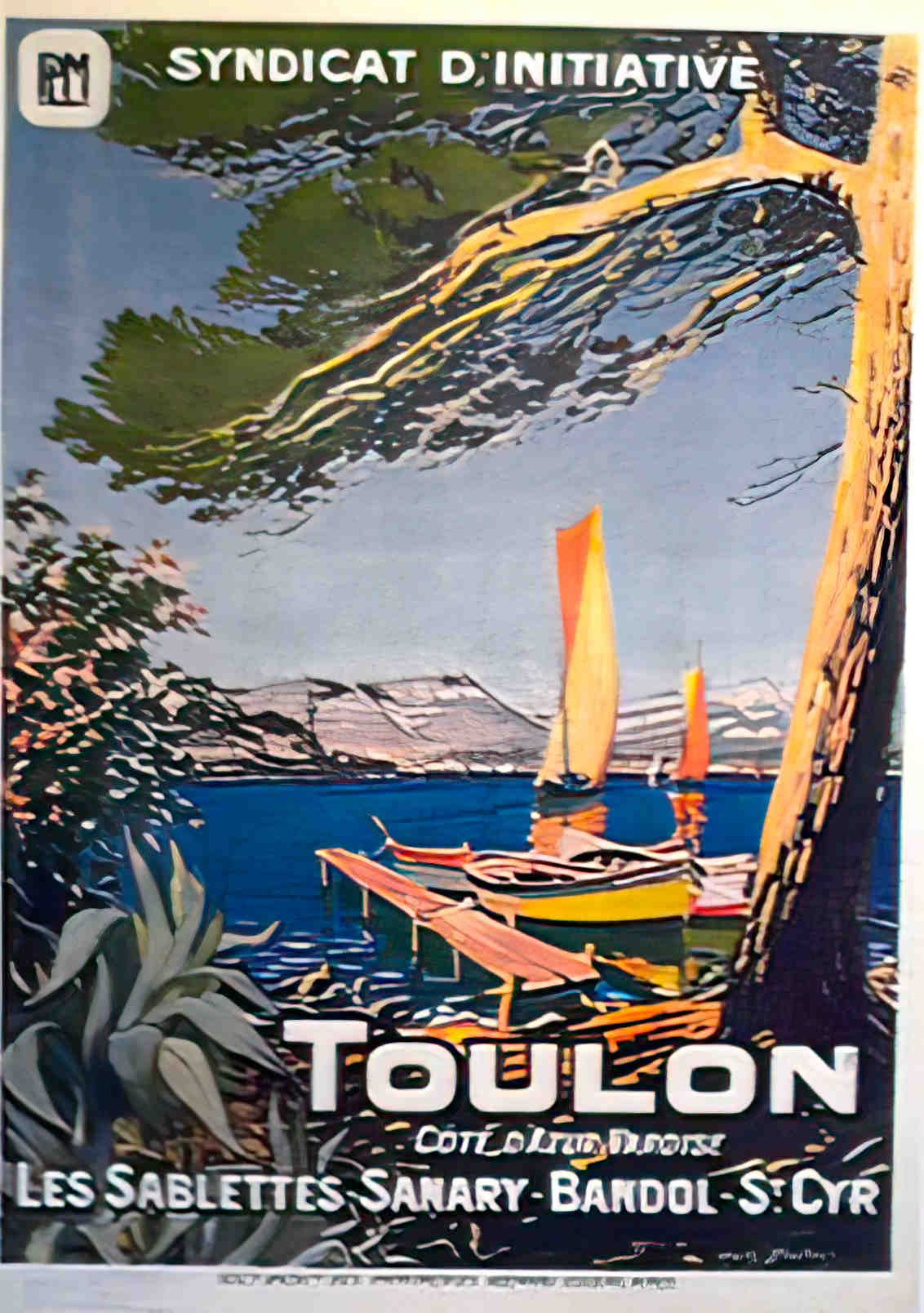 Toulon Advert A4 Photo Print
