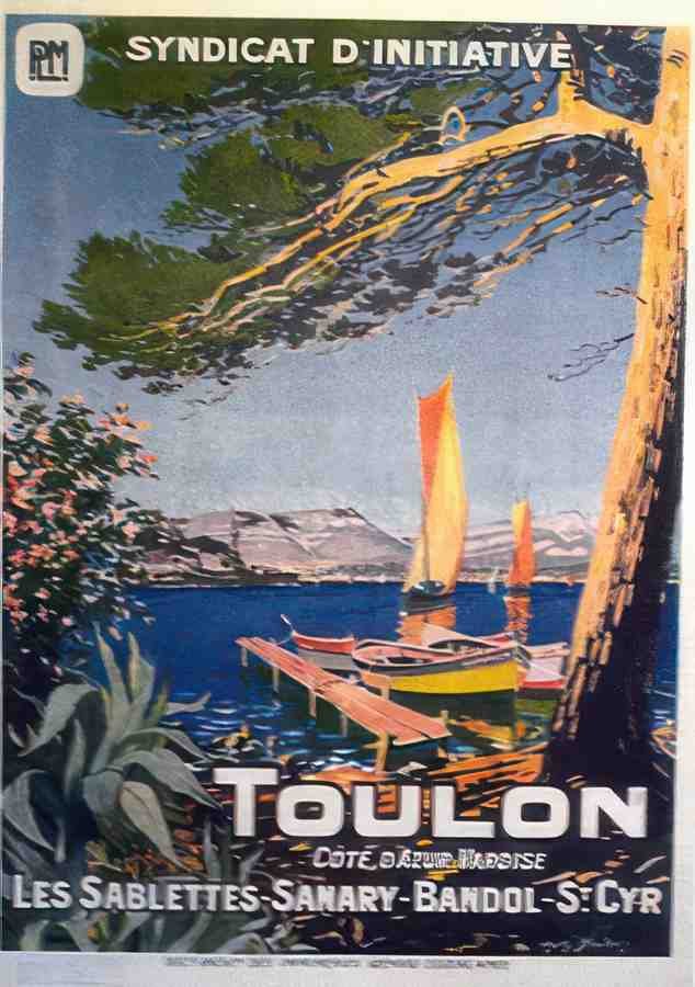 Toulon Vintage Advert A4 Photo Print