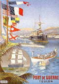 Toulon Warships Naval Vintage Retro Advert Ads A4 Photo Print