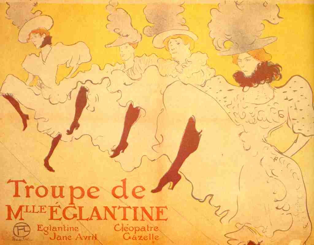 Toulouse Lautrec 1Troupe de Mlle Eglantine 1896 A4 Photo Print