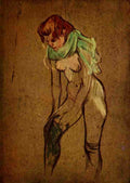 Toulouse Lautrec 1Woman Fixing her Stocking A4 Photo Print