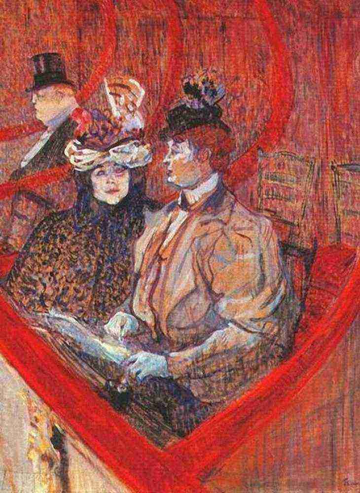 Toulouse Lautrec A Box At The Theater A4 Photo Print