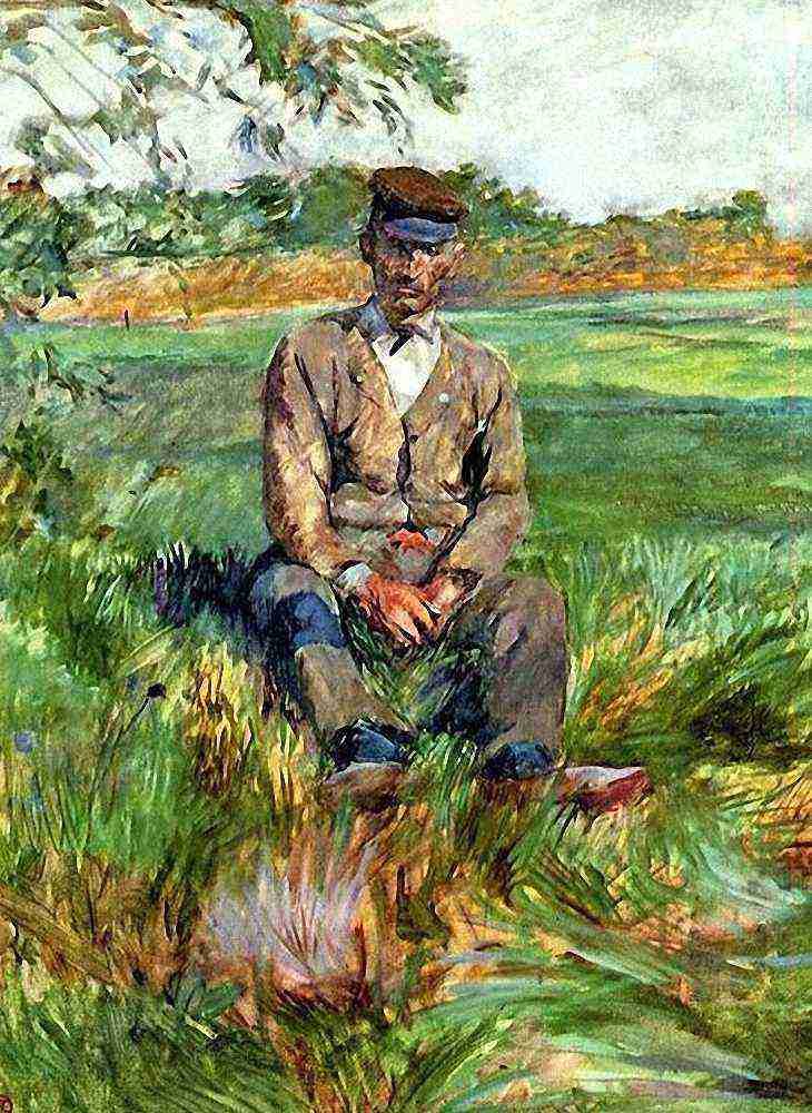 Toulouse Lautrec A Laborer At Celeyran A4 Photo Print