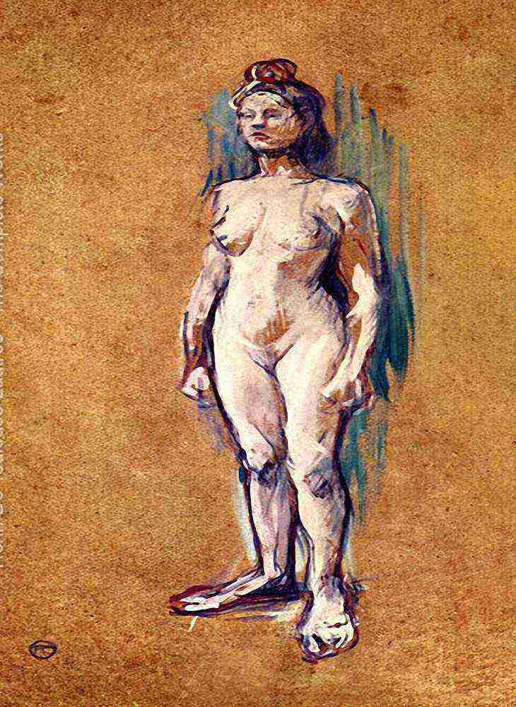 Toulouse Lautrec A Nude Woman A4 Photo Print