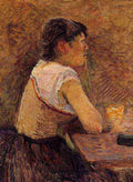 Toulouse Lautrec At Gennelle Absinthe Drinker A4 Photo Print