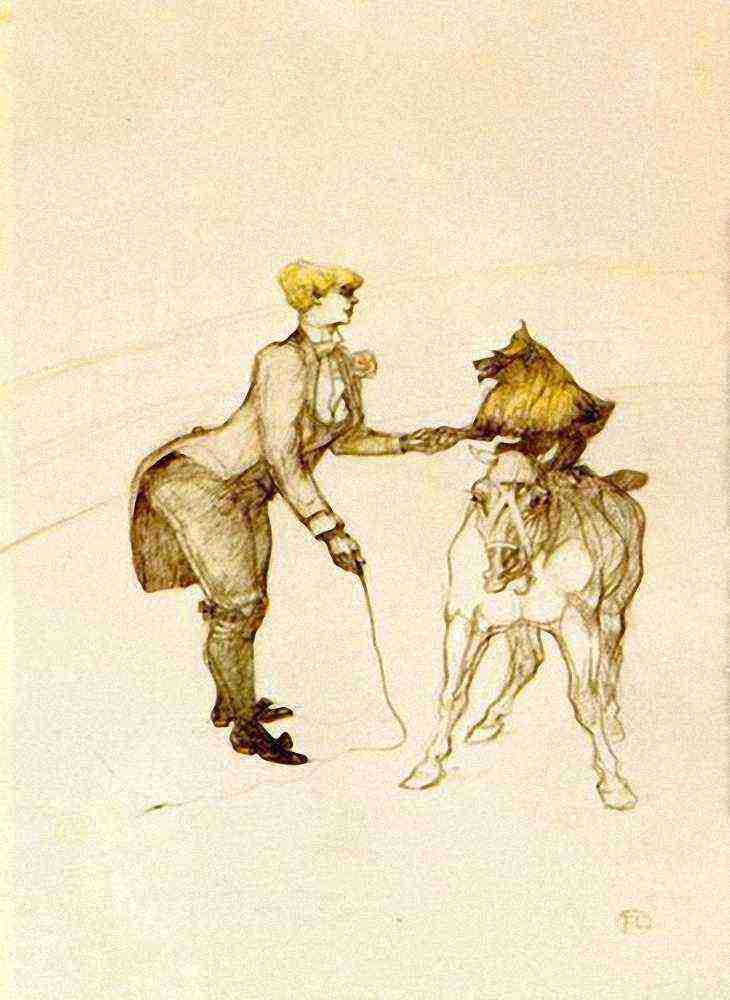 Toulouse Lautrec At The Circus The Animal Trainer A4 Photo Print