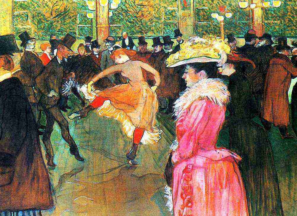 Toulouse Lautrec At The Moulin Rouge The Dance A4 Photo Print