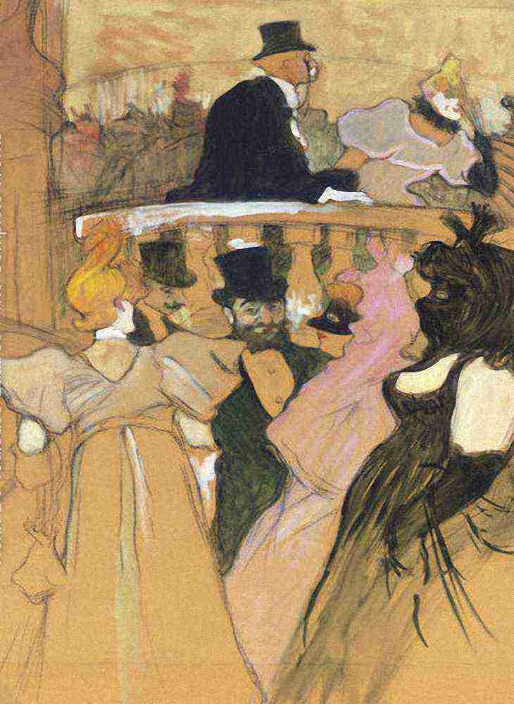 Toulouse Lautrec Au Bal De L Opera A4 Photo Print
