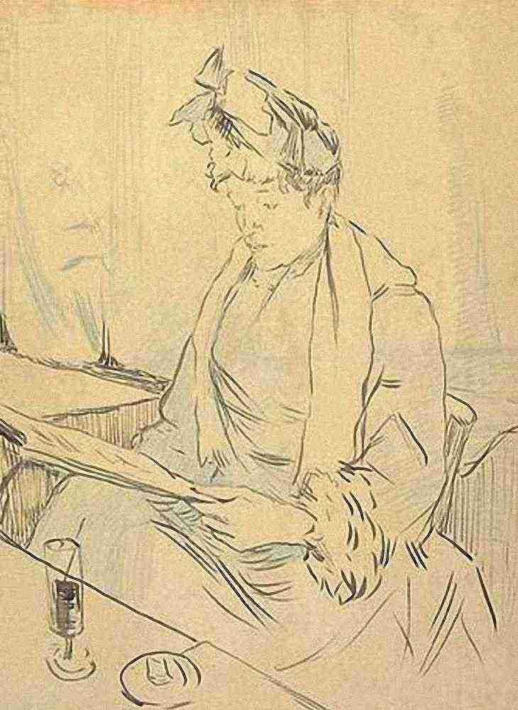 Toulouse Lautrec Au Cafe A4 Photo Print