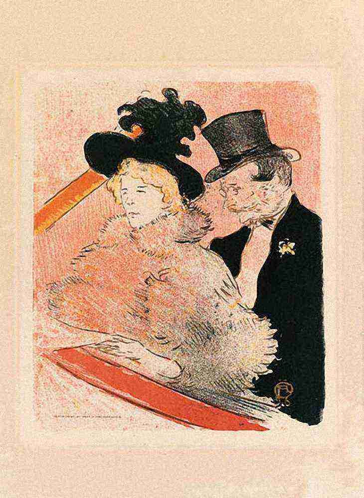 Toulouse Lautrec Au Concert A4 Photo Print