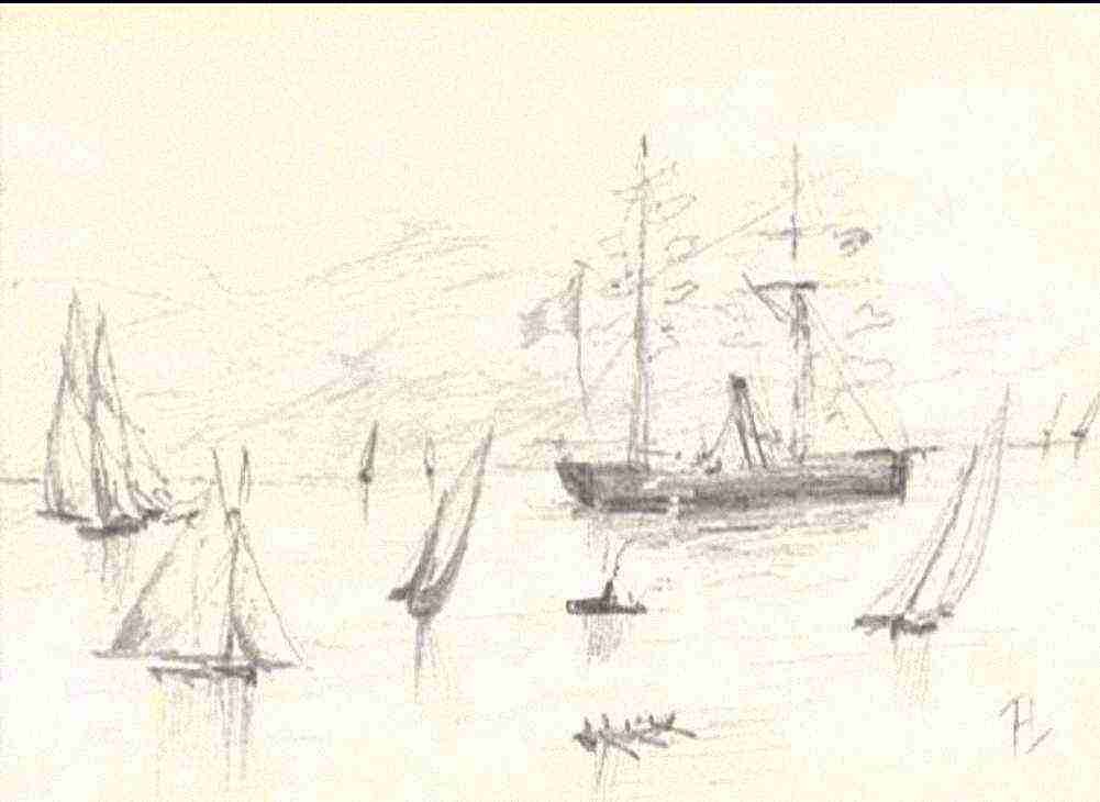 Toulouse Lautrec Bateaux A4 Photo Print