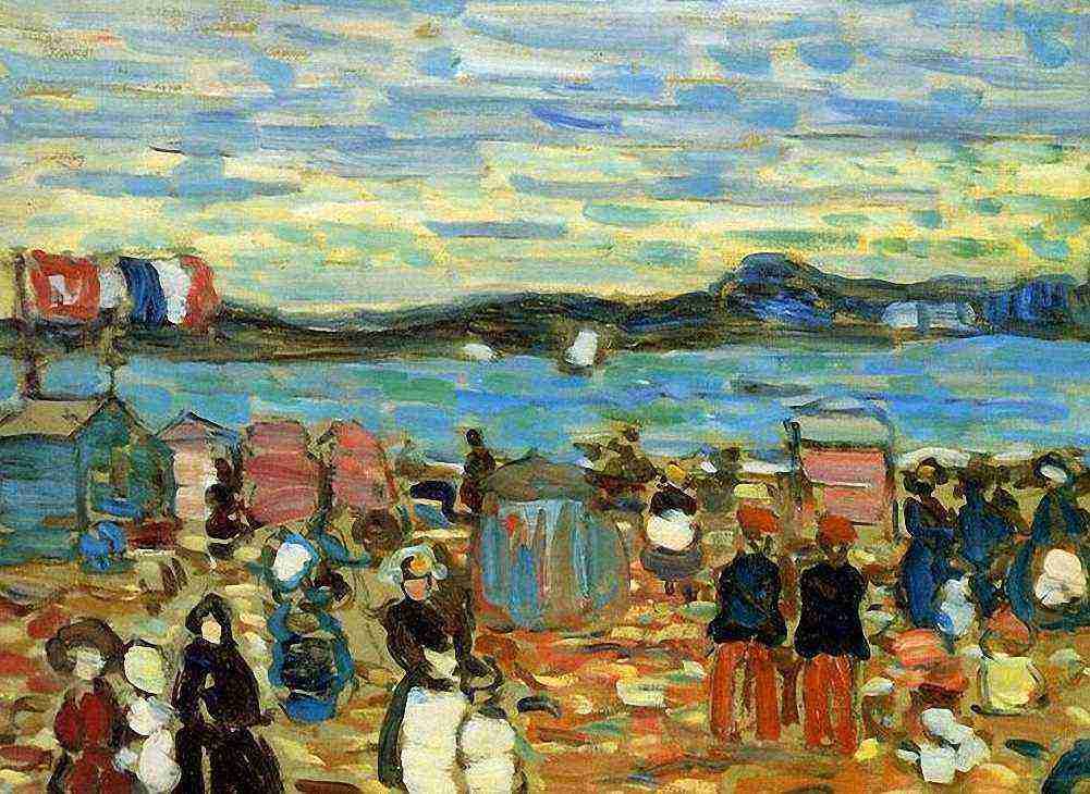 Toulouse Lautrec Bathing Tents St Malo 1907 A4 Photo Print