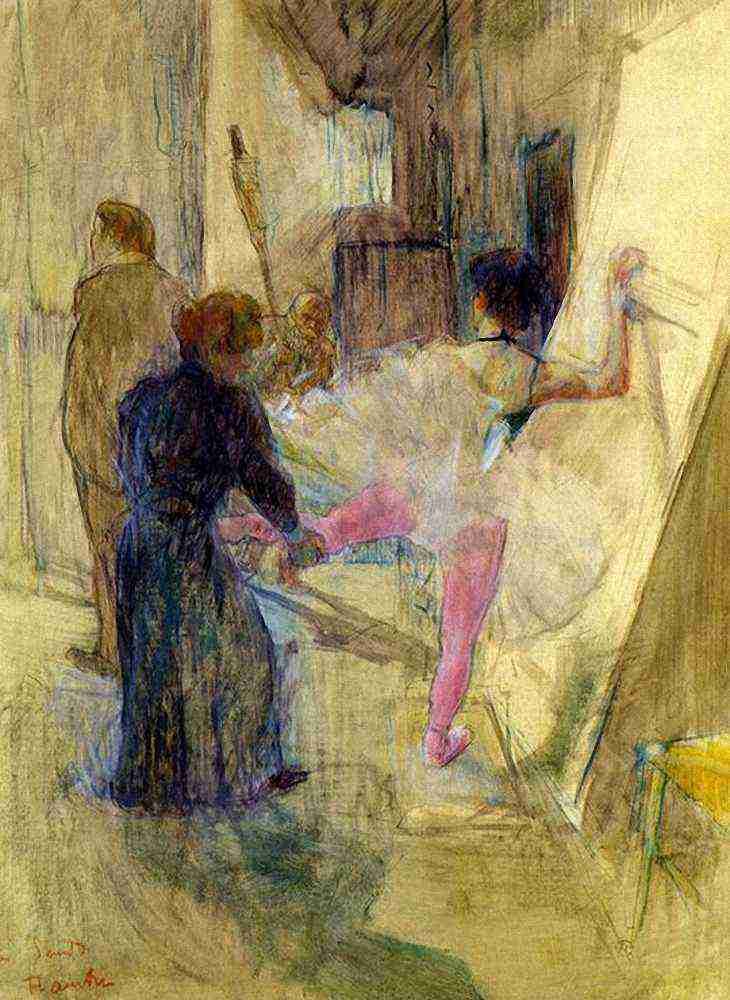 Toulouse Lautrec Behind The Scenes A4 Photo Print