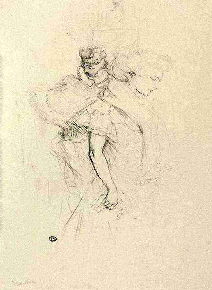 Toulouse Lautrec Blanche Et Noire A4 Photo Print