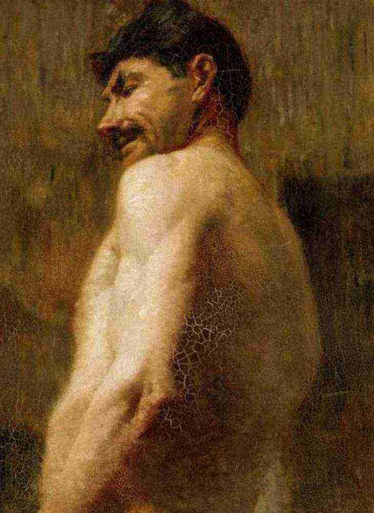 Toulouse Lautrec Bust Of A Nude Man A4 Photo Print