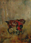 Toulouse Lautrec Cavalier De Chasse A Courre Ressanglant Son Cheval A4 Photo Print