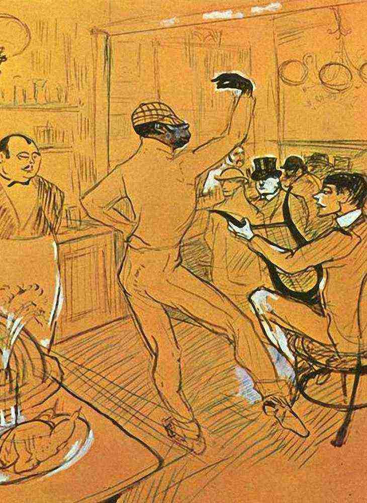 Toulouse Lautrec Chocolat Dancing In Bar Darchille A4 Photo Print