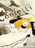 Toulouse Lautrec Confetti A4 Photo Print