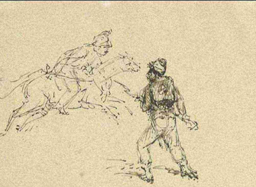 Toulouse Lautrec Cuirassier Attaque A4 Photo Print