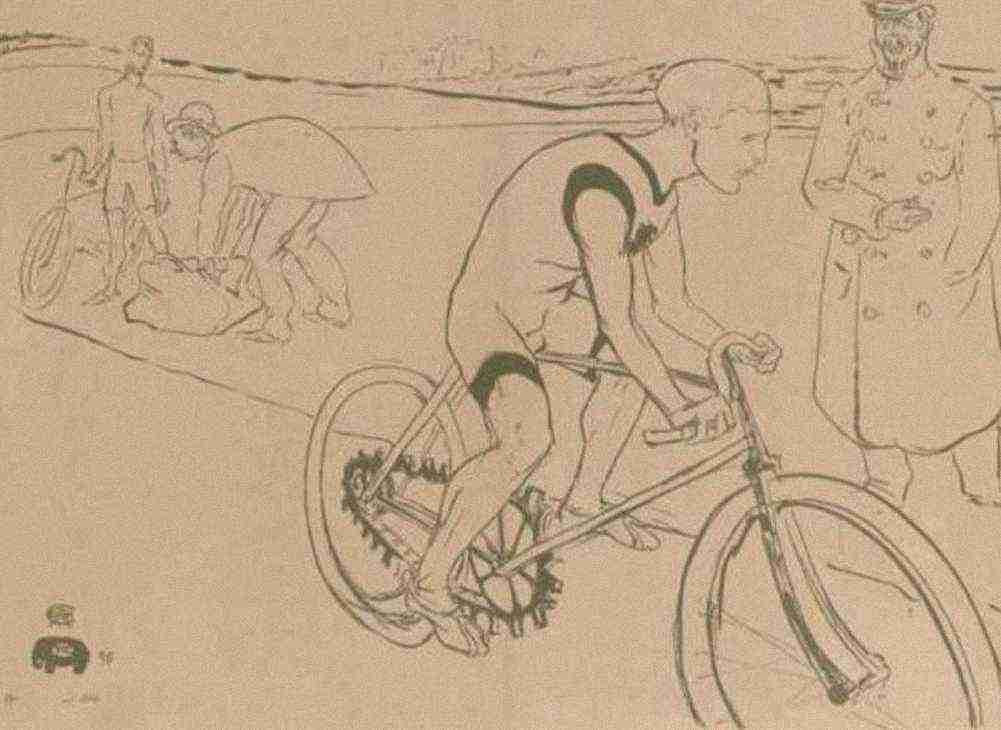 Toulouse Lautrec Cycle Michael A4 Photo Print