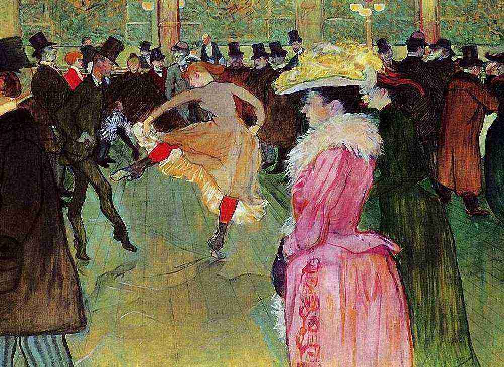 Toulouse Lautrec Dance At The Moulin Rouge A4 Photo Print