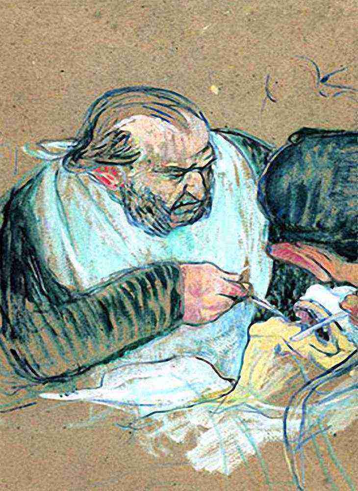 Toulouse Lautrec Dr Pean Operating A4 Photo Print