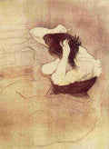 Toulouse Lautrec Elles Woman Combing Her Hair A4 Photo Print