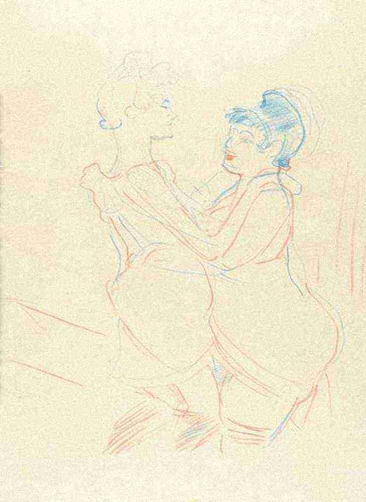 Toulouse Lautrec Femmes Dansant A4 Photo Print