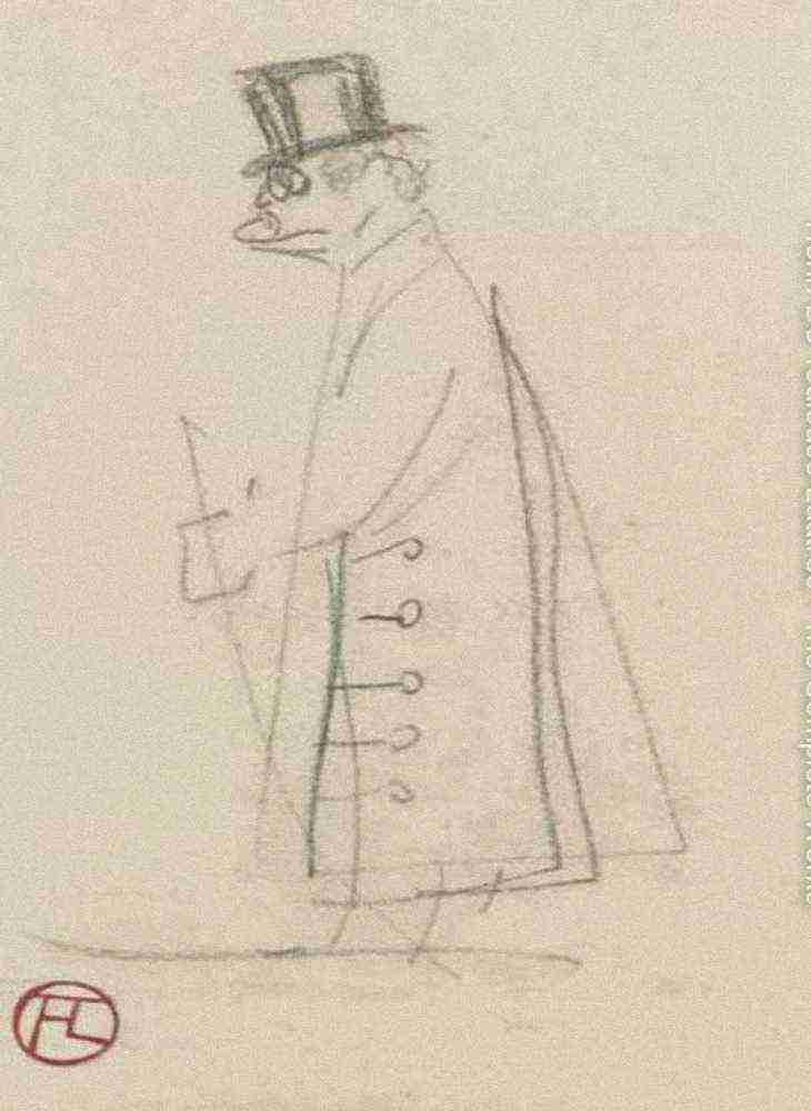 Toulouse Lautrec Gabriel Tapie De Celeyran A4 Photo Print