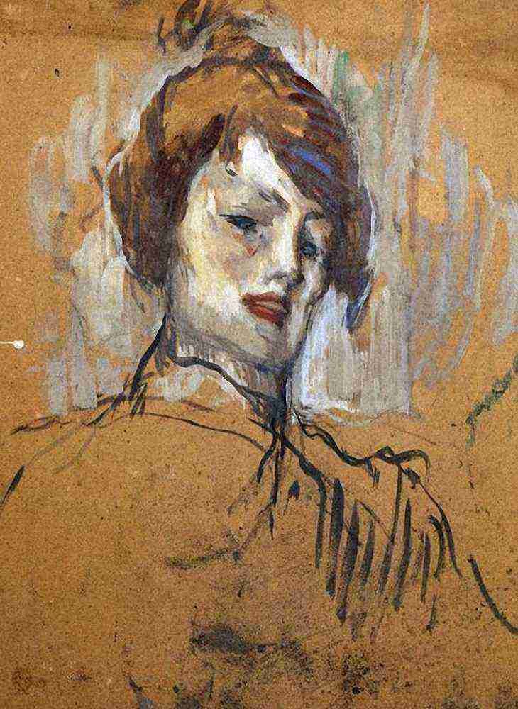 Toulouse Lautrec Head Of A Woman A4 Photo Print