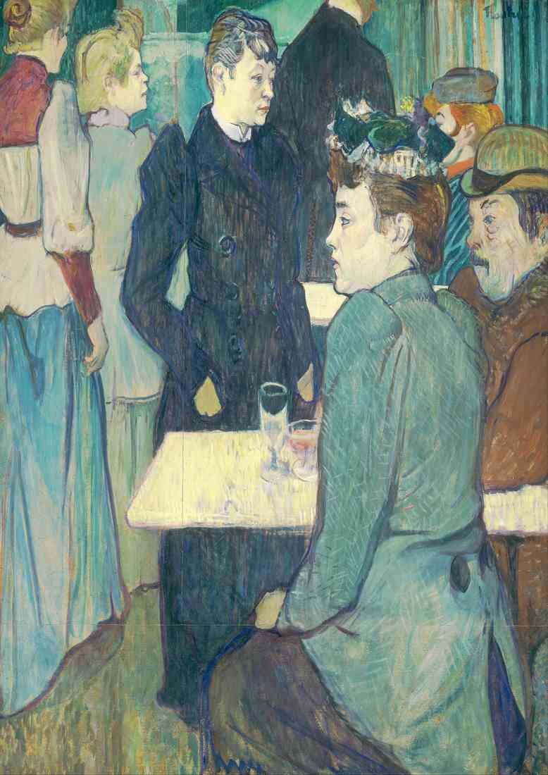Toulouse Lautrec Henri de 1864 1901 A Corner in the Moulin de la Galett A4 Photo Print