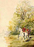 Toulouse Lautrec Hunting A4 Photo Print
