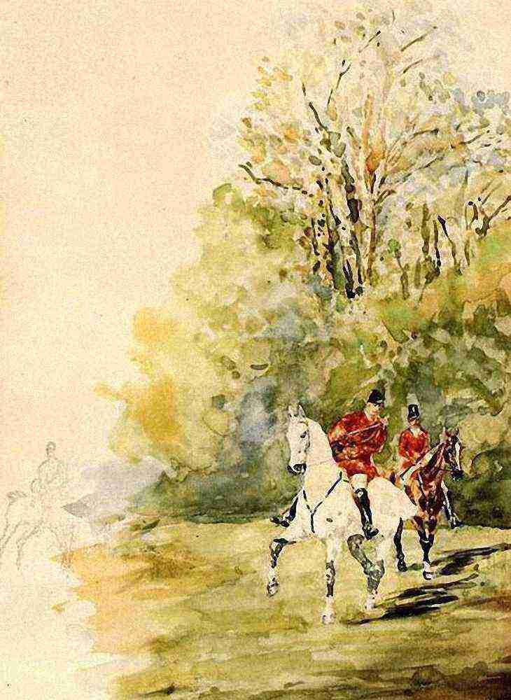 Toulouse Lautrec Hunting A4 Photo Print