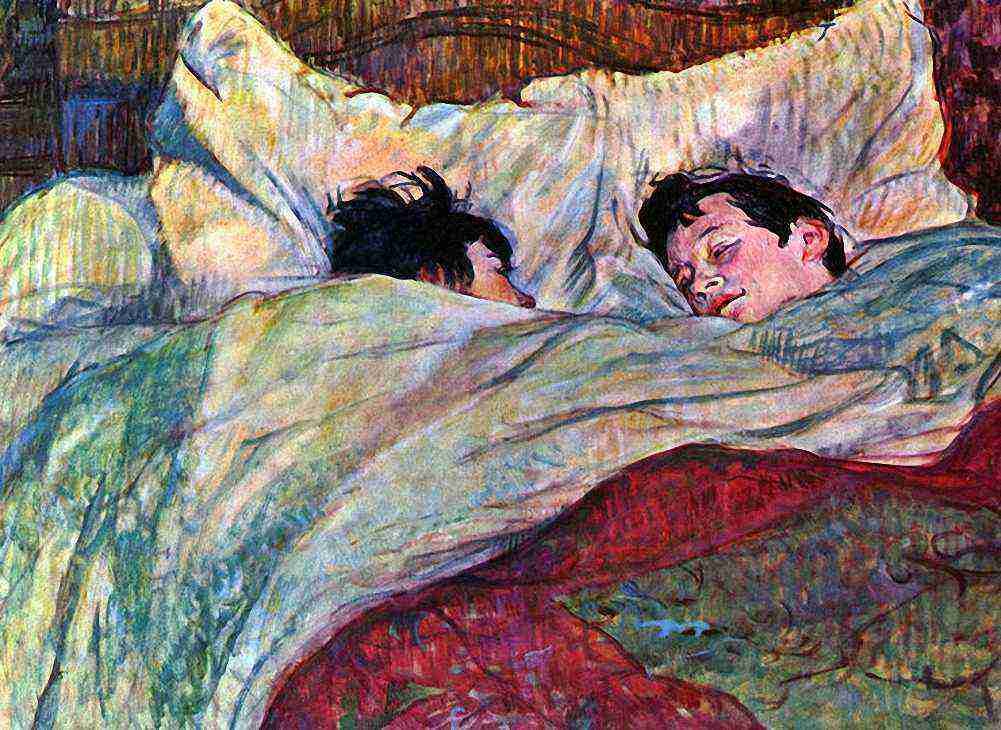 Toulouse Lautrec In Bed 2 A4 Photo Print