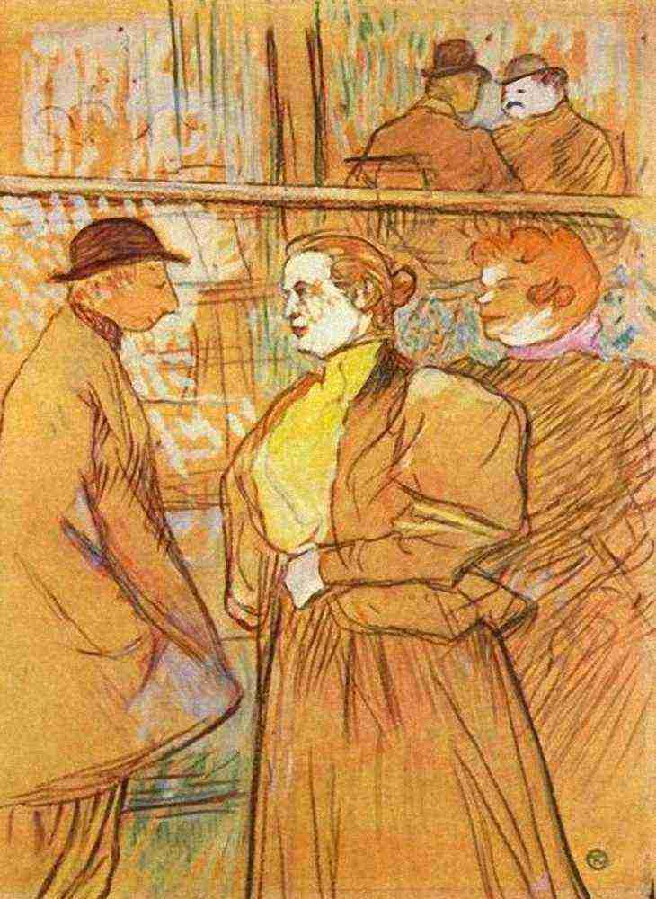 Toulouse Lautrec In The Moulin De La Galette Ii A4 Photo Print