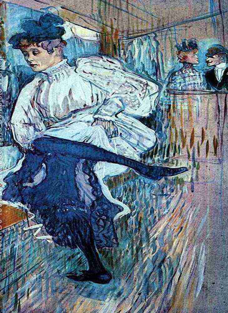 Toulouse Lautrec Jane Avril Dancing 2 A4 Photo Print