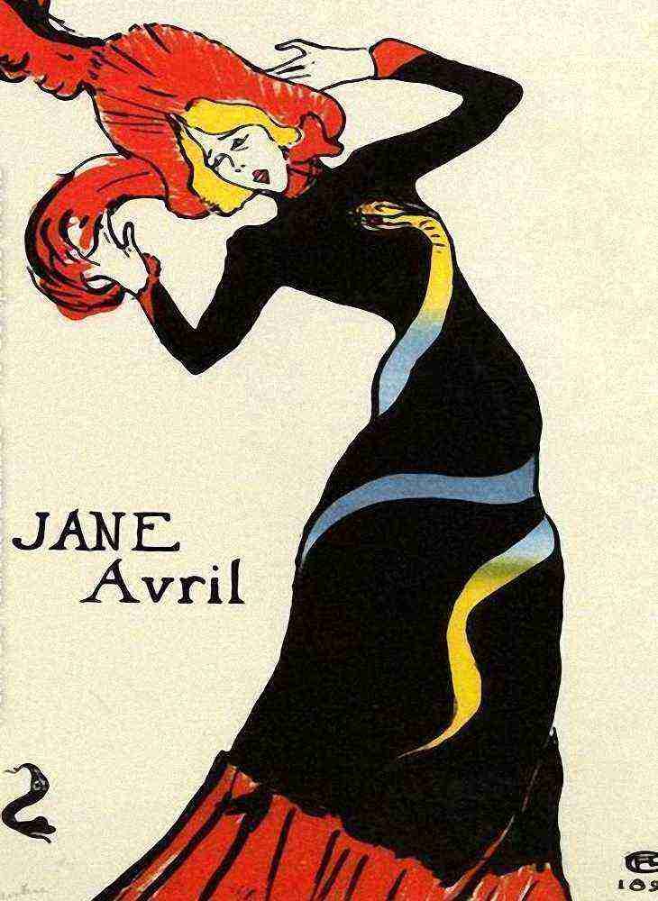 Toulouse Lautrec Jane Avril Ii A4 Photo Print