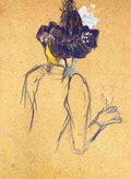 Toulouse Lautrec Jane Avril Seen From The Back A4 Photo Print