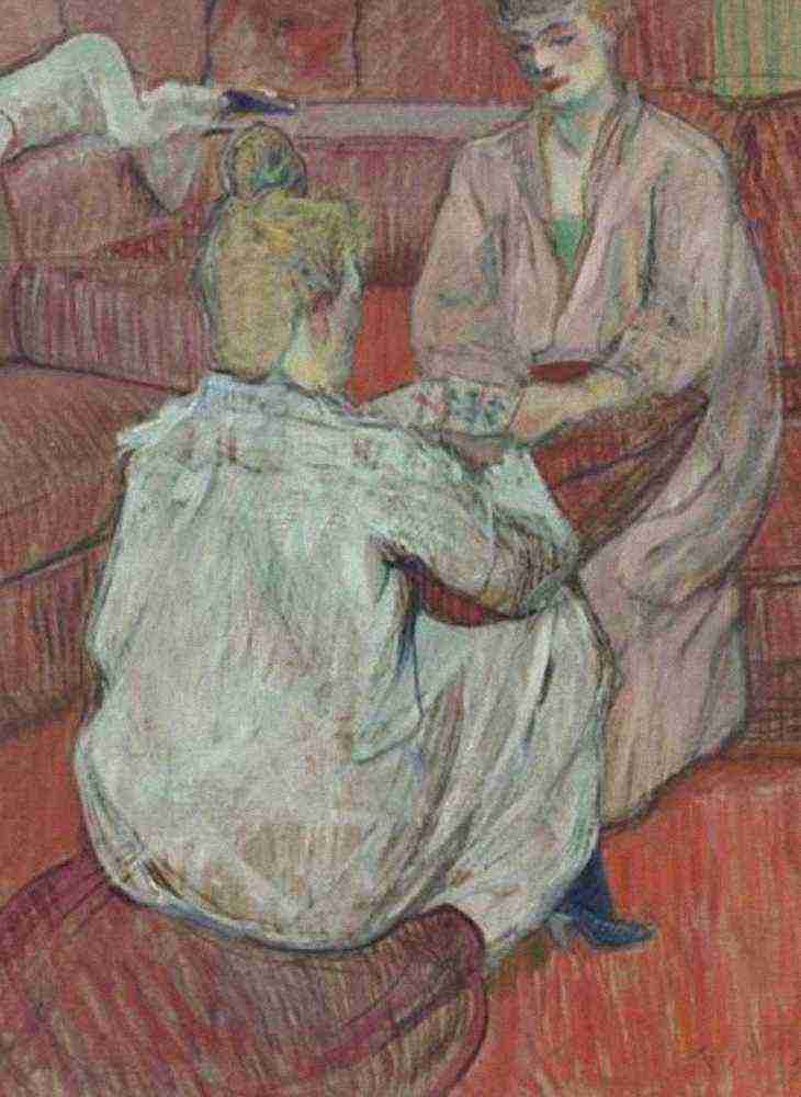 Toulouse Lautrec La Partie De Cartes A4 Photo Print