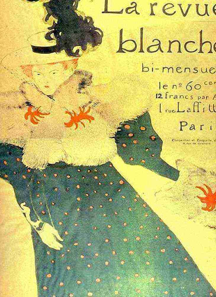 Toulouse Lautrec La Revue Blanche 2 A4 Photo Print