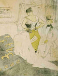 Toulouse Lautrec Lacing up a corset 1896 A4 Photo Print