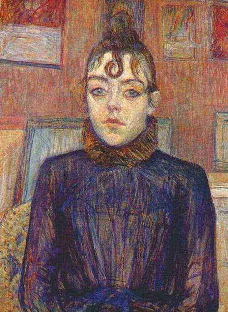 Toulouse Lautrec Lautrec Girl With Lovelock A4 Photo Print