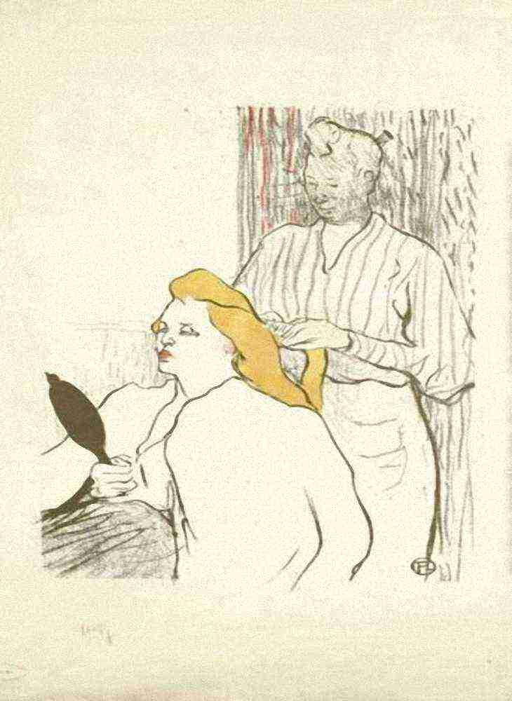 Toulouse Lautrec Le Coiffeur A4 Photo Print