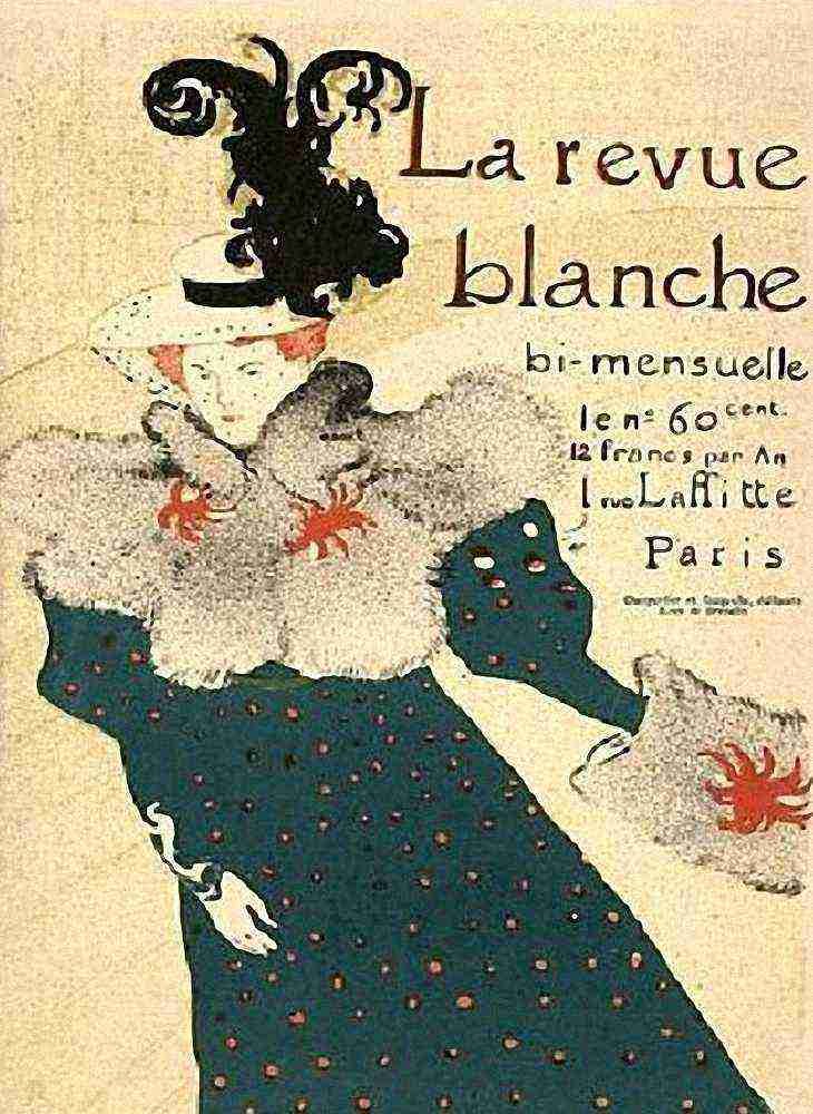Toulouse Lautrec Le Revue Blanche A4 Photo Print
