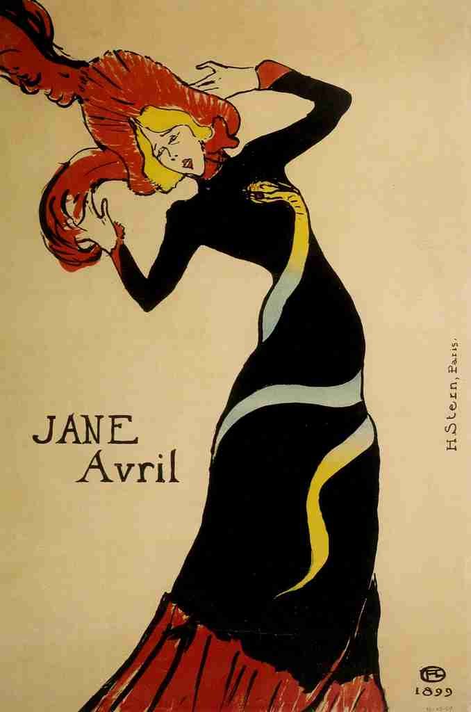Toulouse Lautrec Les Affiches nd Jane Avril 1899 A4 Photo Print