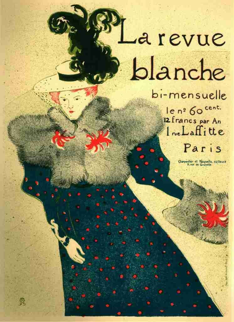 Toulouse Lautrec Les Affiches nd La Revue Blanche A4 Photo Print