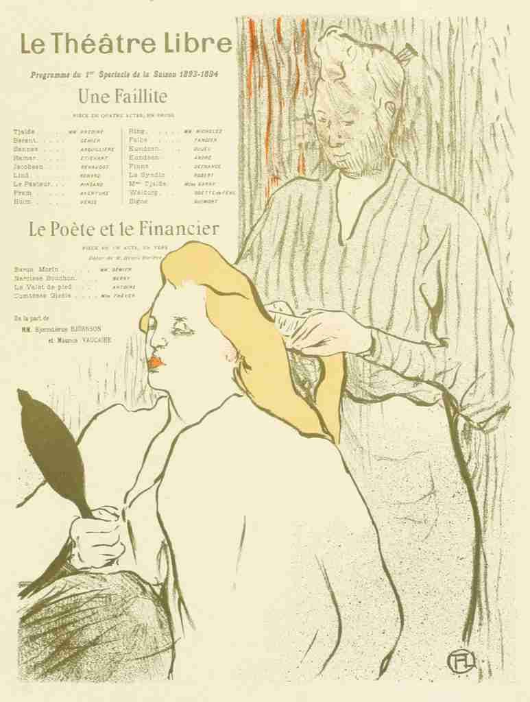 Toulouse Lautrec Les Menus & Programmes Illustres 1898 Le Theatre Libre A4 Photo Print