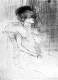 Toulouse Lautrec M Lender Sitting A4 Photo Print