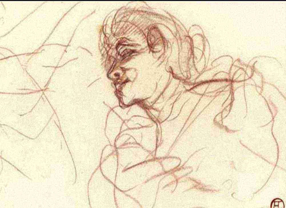 Toulouse Lautrec Mademoiselle Lender A4 Photo Print