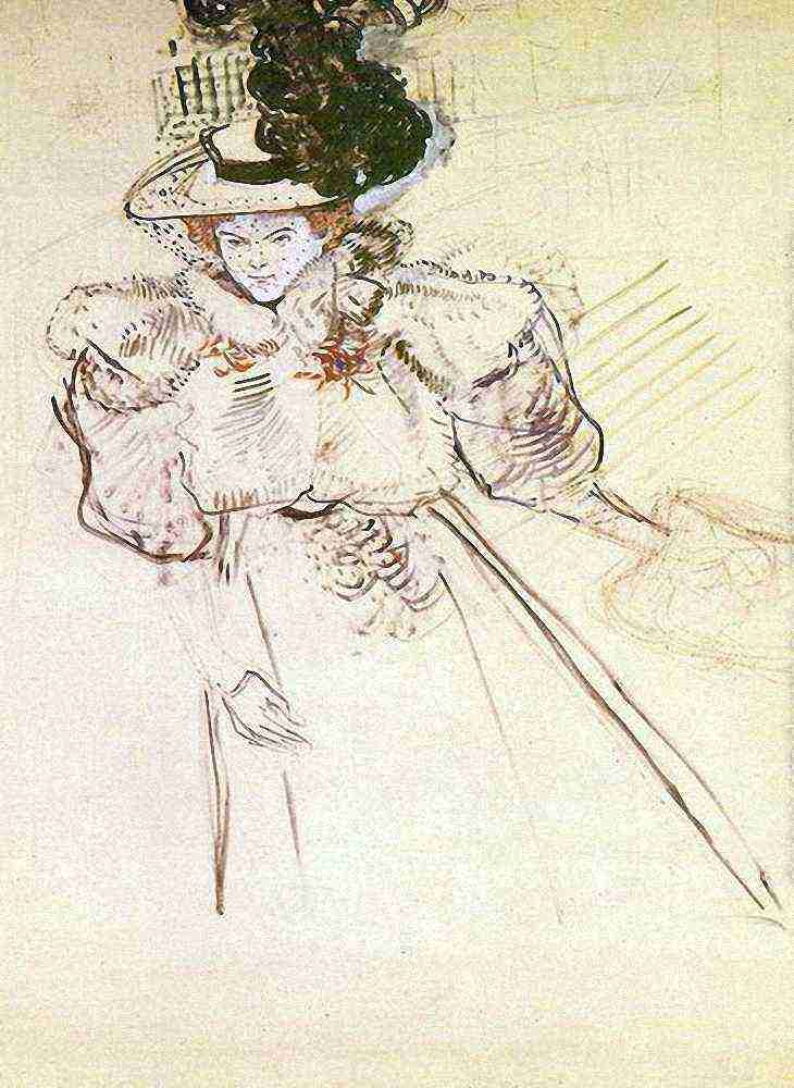 Toulouse Lautrec Misia Natanson A4 Photo Print